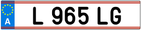 Trailer License Plate